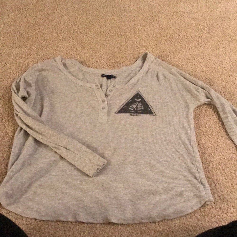 Long sleeve hipster off the shoulder shirt